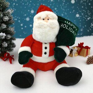 GUND Santa Claus Plush 12" JC Penny's Happy Holidays Stuffed Christmas Toy Decor